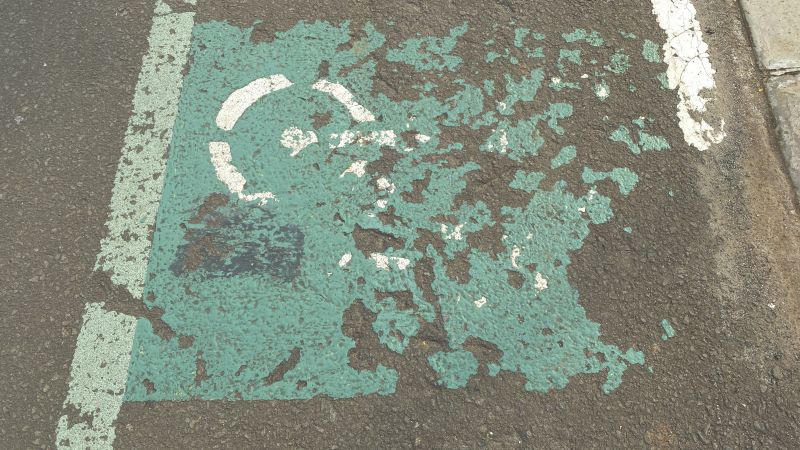 Sidewalk Paint Removal